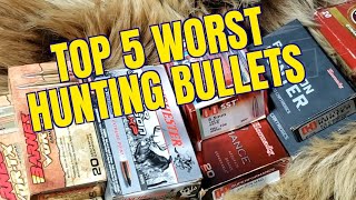 TOP FIVE WORST HUNTING BULLETS [upl. by Romola907]