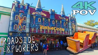 ZOMBIE CASTLE  Classic Dark Ride 4K 60fps Onride POV  Playland Park  Rye NY [upl. by Qahsi]