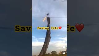 Drone at his best 😱 save help technology engineering drone life outdoors epic dronevideo [upl. by Ydnar]