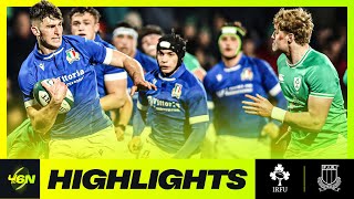 2024 U6N20  HIGHLIGHTS  IRELAND V ITALY [upl. by Magner]