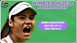 🎾Emma Raducanu quotIts like a concertquot  Wimbledon 2024 R2 Post Match Press Conference [upl. by Edmund]