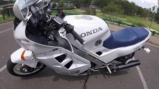 Honda VFR750  Walk around ride and sound [upl. by Lebisor]