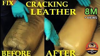 FIX CRACKING LEATHER  LEATHER REPAIR VIDEO [upl. by Eissej504]