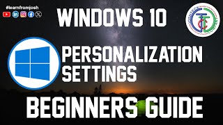 How to Personalize Windows 10  Personalization Secrets NO ONE Tells You About Beginners Guide [upl. by Ocirred]