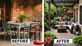 Affordable Backyard Patio Pavers Ideas  Paver Patio Step Design [upl. by Neyuq754]