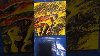 quot2ND EXPERIMENTquot NANAS FLUID REFLECTION sanjahotko8585 effects black yellow lacing fluid art [upl. by Inga]