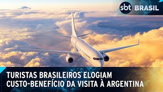 Turismo na Argentina apesar da inflação brasileiros ainda aprovam a viagem  SBT Brasil 110524 [upl. by Bayard345]