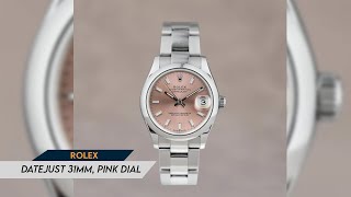 Rolex Datejust 31mm Smooth Bezel Pink Dial [upl. by Bent295]