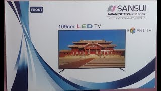 SANSUI SMART TV UNBOXING in Hindi MY first UNBOXING video [upl. by Linnet414]