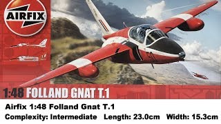 Airfix 148 Folland Gnat T1 Kit Review [upl. by Rasia]