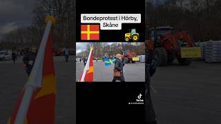 Bondeprotester i Sverige Hörby Skåne Traktordemonstration 🚜 sverige sweden hörby farmersprotest [upl. by Rutherfurd]