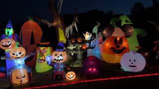 Halloween Inflatables drive by 103 [upl. by Gladine]