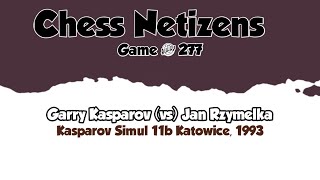 Garry Kasparov vs Jan Rzymelka • Kasparov Simul 11b  Kotawice 1993 [upl. by Pentheam]