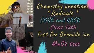 Test for Bromide ion  Manganese dioxide test souravsir chemistrypracticals class12 practical [upl. by Llerej34]