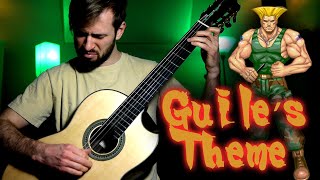 GUILES THEME on CLASSICAL GUITAR [upl. by Kcirddehs]