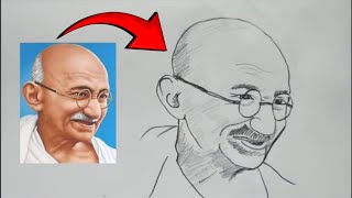 Independence Day drawing Mahatma Gandhiji Independence Day drawing  Mahatma Gandhiji drawing [upl. by Lull331]