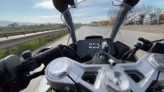 450SR TRAFİKTE TOP SPEED DENEDİK  motovlog [upl. by Levin]