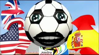 World Cup 2010  Wavin Flags amp Singing Soccerballs  Animated Clip [upl. by Pedrotti]