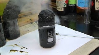 Carbon Graphite Foam Experiment Dehydration of Sucrose [upl. by Sakiv]