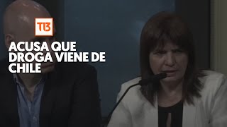 Bullrich arremete contra Chile por tráfico de drogas [upl. by Yentnuoc]