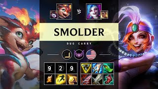 Smolder ADC vs Jinx Godlike  NA Master Patch 1420 [upl. by Ansel]