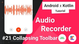 Audio Recorder 21 Collapsing Toolbar [upl. by Nitz]