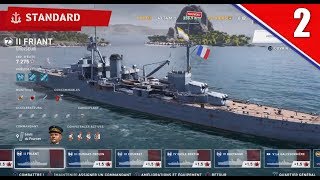 FR World of Warships Legends Navire Français 2 tiers 2  croiseurle Friant [upl. by Ettolrahc]