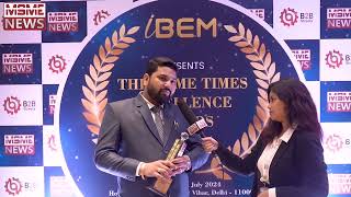 Our chairman amp Md Mr Irfan khan The MSME Times Excellence Awards Business Conference 2024 [upl. by Aisiat]