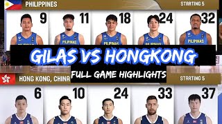 GILAS PILIPINAS VS HONGKONG FULL GAME HIGLIGHTS FIBA ASIA CUP QUALIFIERS 2025 022224 [upl. by Anuska]