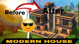 Minecraft Modern House in MACE SMP [upl. by Goetz786]