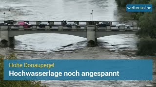 Donaupegel weiterhin auf hohem Niveau [upl. by Eitak156]