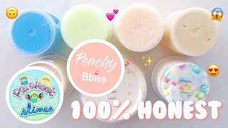 100 PEACHYBBIES amp PARAKEET SLIMES FAMOUS SLIME SHOP REVIEW [upl. by Wit]