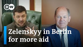 Zelenskyy and Scholz to sign security pact in Berlin  DW News [upl. by Ralyt]