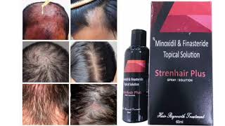 Strenhair Plus Topical Solution SPRAY SOLUTION Minoxidil amp Finasteride Topical Solution [upl. by Wachtel]