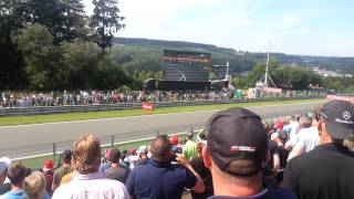 F1  Spa Start  2015 Grandstand  Kemmel Straight [upl. by Arabelle]