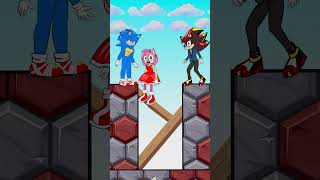 Sonic Amy Knuckles  Sonic Funny Animation shortsvideo animation cartoon [upl. by Kucik468]