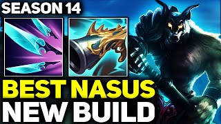 RANK 1 BEST NASUS IN THE WORLD NEW BUILD GAMEPLAY  Season 14 League of Legends [upl. by Lanza]