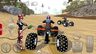 Motor Dirt orange Quad Bikes Extreme OffRoad 1  Offroad Outlaws Bike Game Android ios Gameplay [upl. by Haeel419]