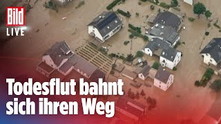 🔴22 HochwasserKatastrophe Deutschland mindestens 58 Tote in NRW amp RheinlandPfalz  BILD Live [upl. by Alysia]