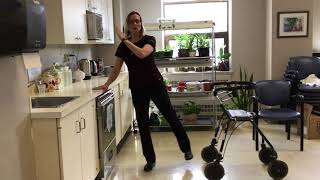 Sunnybrook Day Hospital Standing exercises for seniors using a walker [upl. by Akselav]