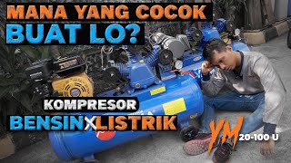 Ungkap Fakta MENGERIKAN  Kompresor Engine Bensin vs Kompresor Motor Listrik [upl. by Holsworth17]