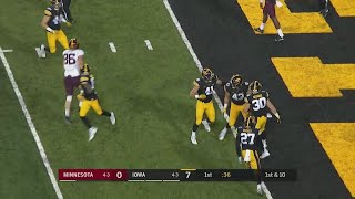 Jake Gervases Interception vs Minnesota [upl. by Meehyr]