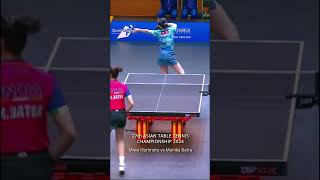 Miwa Harimoto vs Manika Batra ATTC 2024 shorts tabletennis short [upl. by Ennaoj]