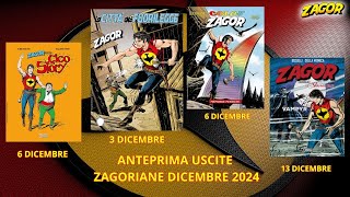 ZAGOR FANS TV ANTEPRIMA USCITE ZAGORIANE DICEMBRE 2024 [upl. by Zerla67]