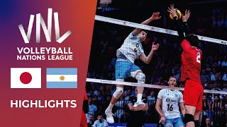 JAPAN vs ARGENTINA  Highlights  Week 1  Mens VNL 2024 [upl. by Irb]