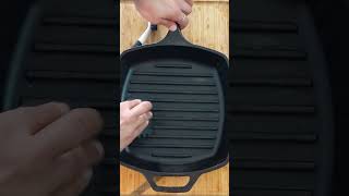 How to Clean Cast Iron Grill Pan HowTo CastIronPan GrillPan [upl. by Euv160]