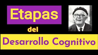 Etapas del Desarrollo Cognitivo Piaget FÁCIL Y BREVE [upl. by Nicodemus965]