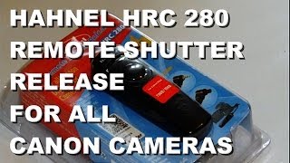 Canon Remote Shutter Release Hahnel HRC280 [upl. by Emoreg]