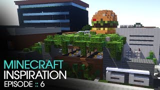 Minecraft Inspiration w Keralis  Modern Burger Restaurant [upl. by Hilda]