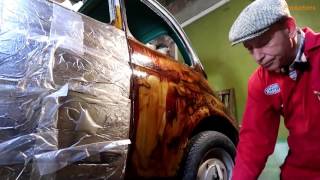 Old Fiat 500 Rust Removal With Molasses and Cider Vinegar [upl. by Atinreb]